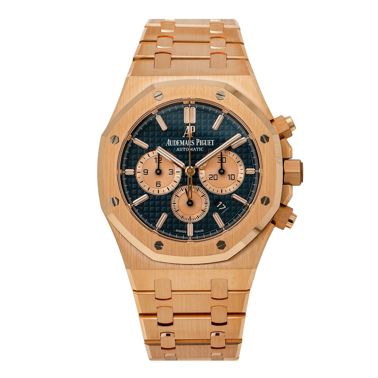 Audemars Piguet Royal Oak Chronograph 26320OR 41MM Blue Dial With Rose Gold Bracelet