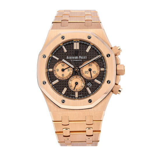 Audemars Piguet Royal Oak Chronograph 26331OR 41MM Black Dial With Rose Gold Bracelet