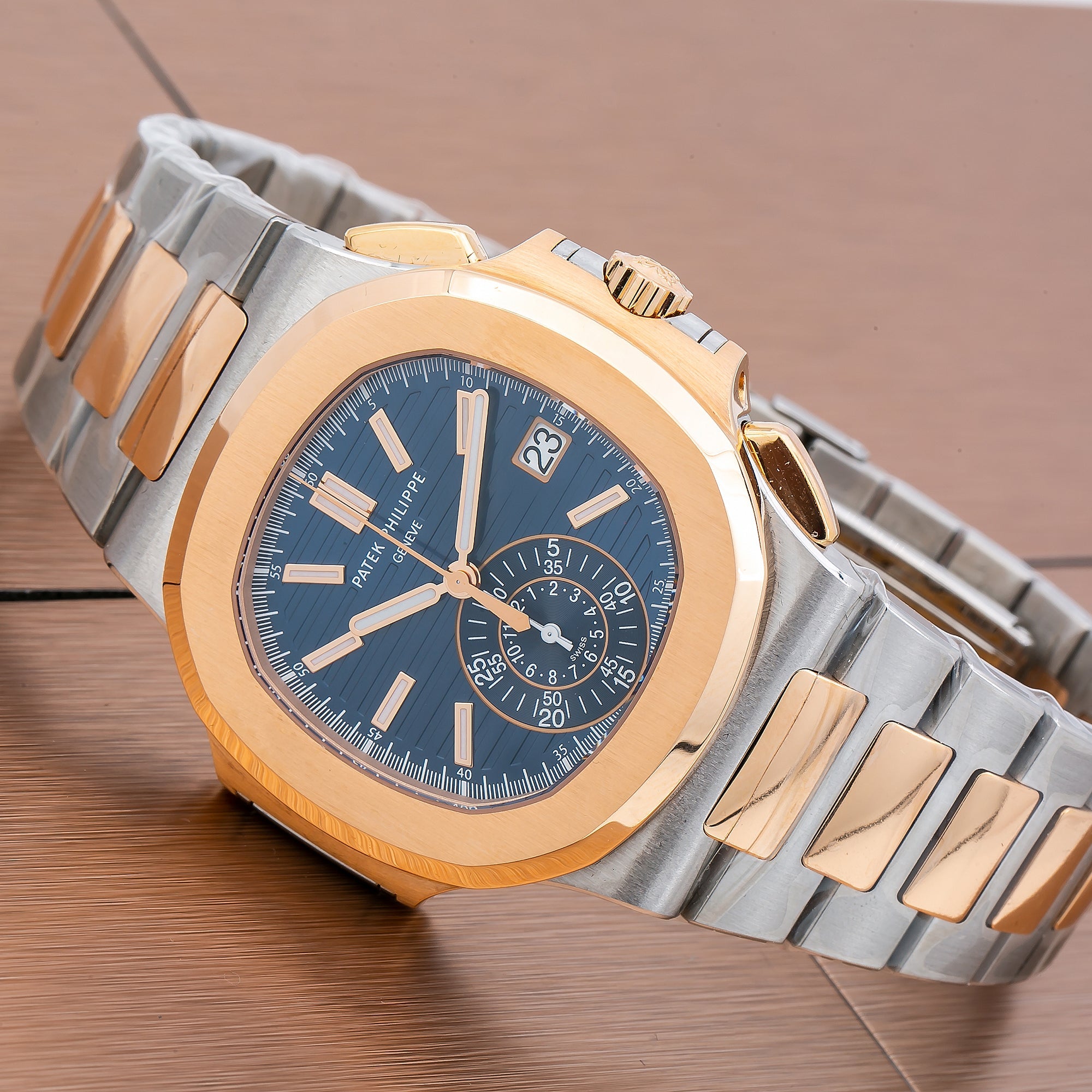 Patek Philippe Nautilus 5980/1AR 40MM Blue Dial With Two Tone Bracelet