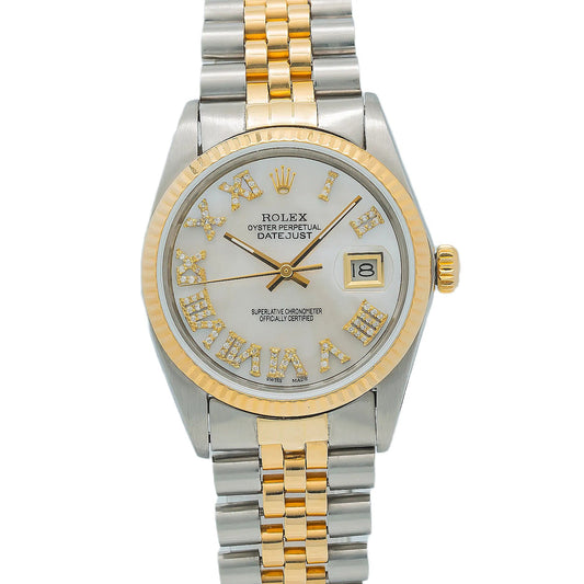 Rolex Datejust 6823 31MM Diamond Dial With Two Tone Jubilee Bracelet