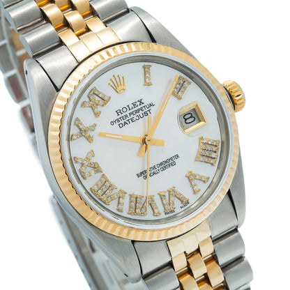 Rolex Datejust 6823 31MM Diamond Dial With Two Tone Jubilee Bracelet