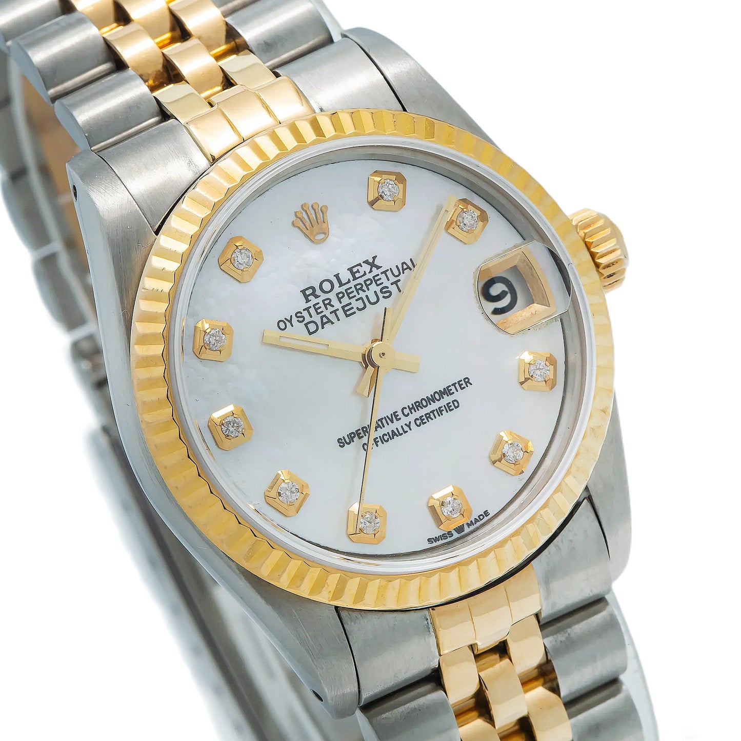 Rolex Lady-Datejust 69173 26MM Diamond Dial With Two Tone Jubilee Bracelet