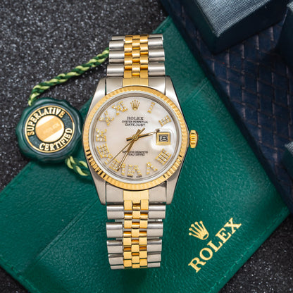 Rolex Datejust 6823 31MM Diamond Dial With Two Tone Jubilee Bracelet