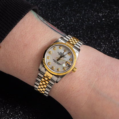 Rolex Lady-Datejust 69173 26MM Diamond Dial With Two Tone Jubilee Bracelet