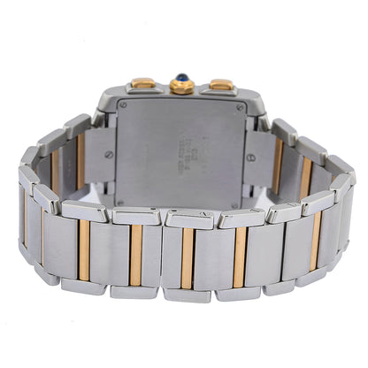 Cartier Tank Française W51004Q4 28MM White Dial With Stainless Steel and Yellow Gold Bracelet