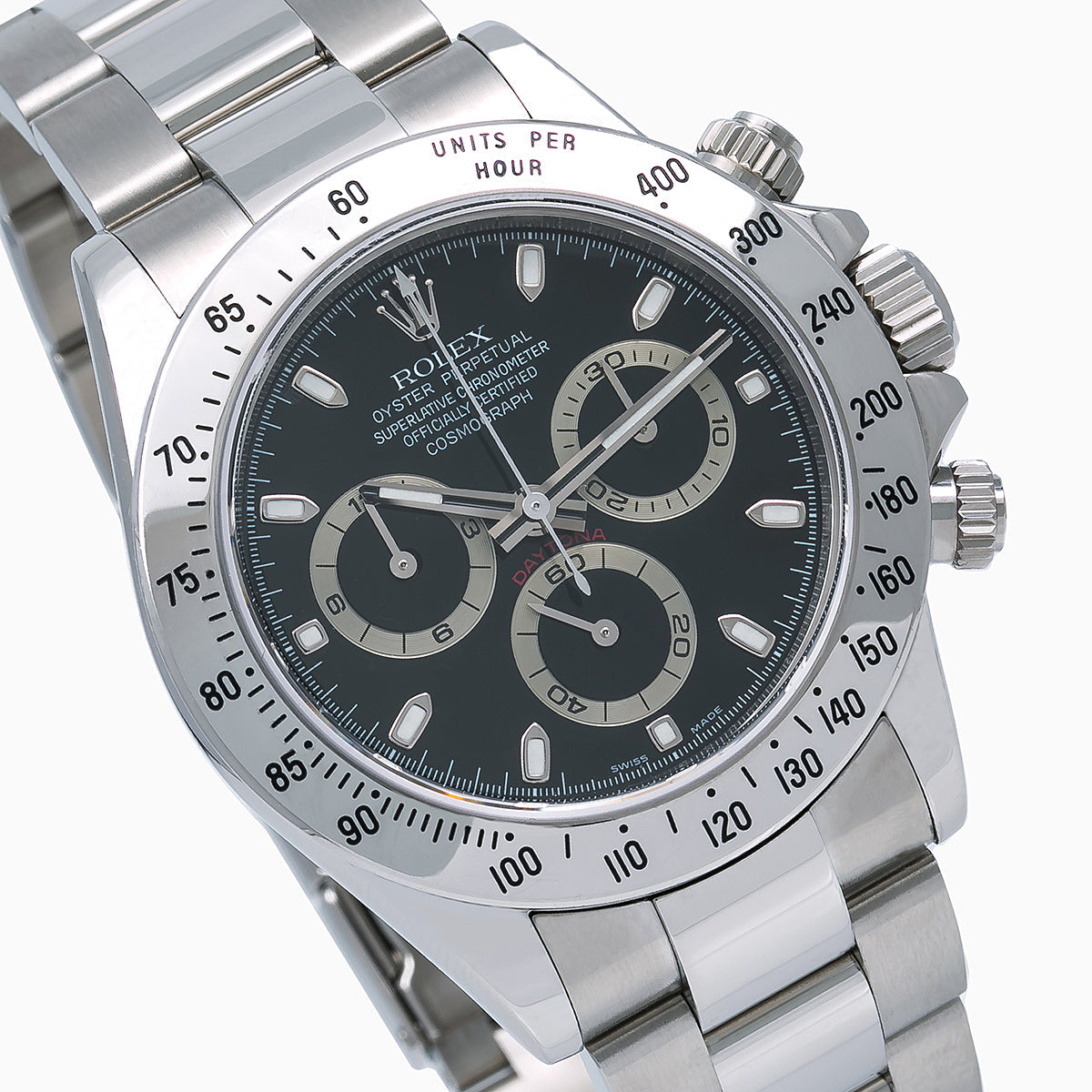 Rolex Daytona 116520 40MM Black Dial With Stainless Steel Bracelet-Rolex-JD Watches NY
