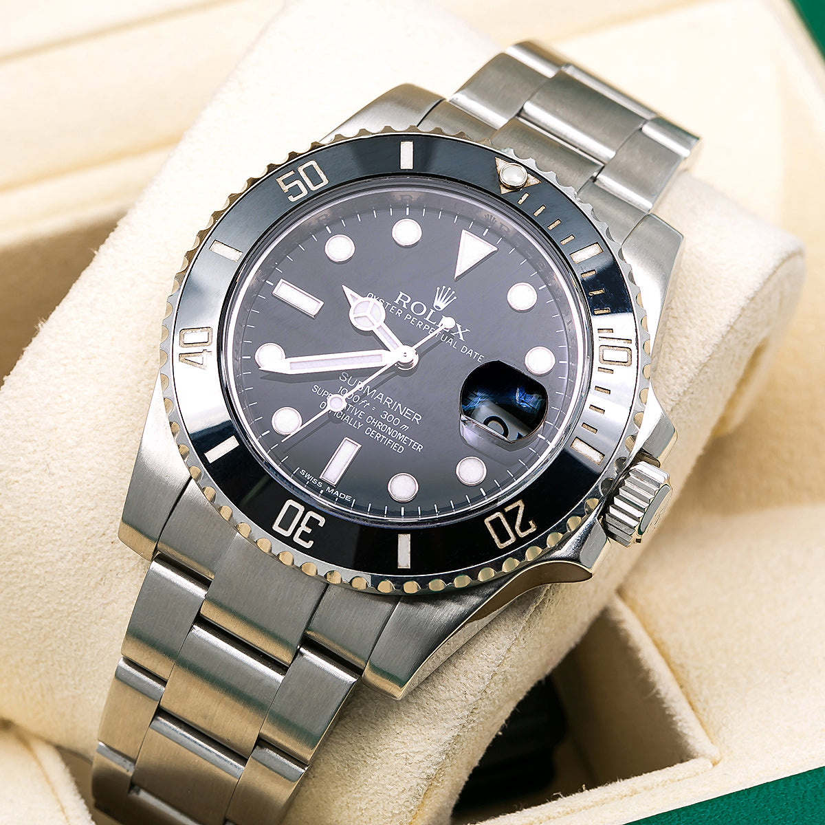 Rolex Submariner Date 40MM Stainless Steel Black Ceramic Bezel Black Dial 116610LN