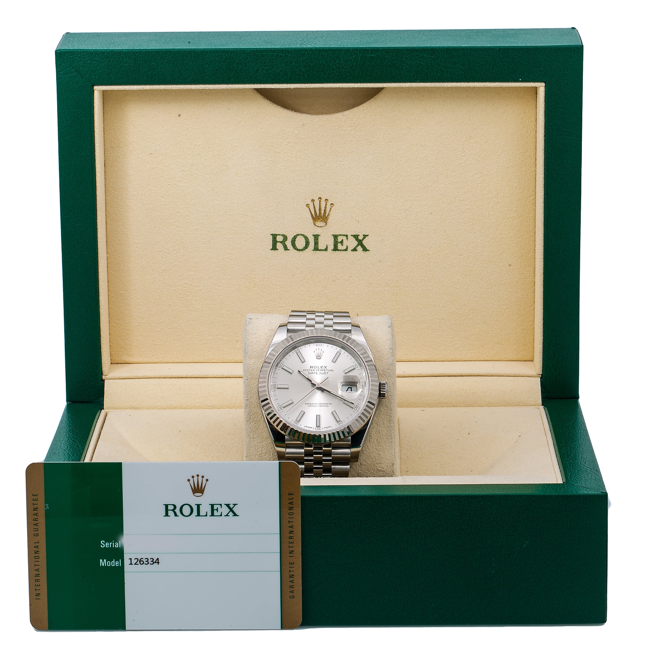 Rolex Datejust 126334 41mm Silver Dial With Stainless Steel Jubilee