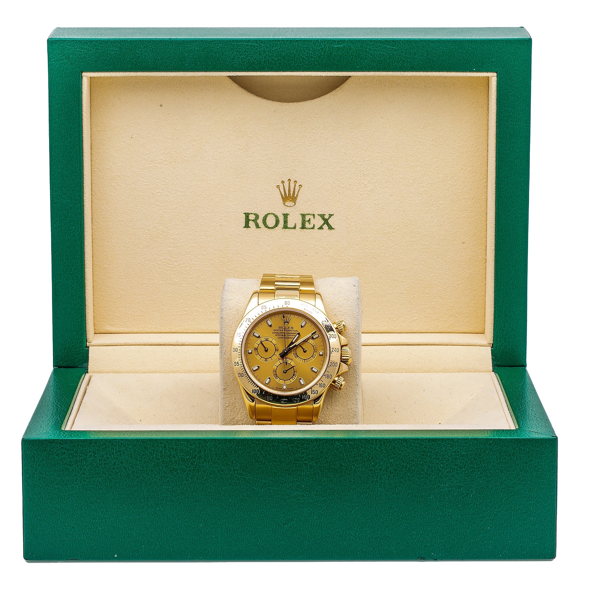 Rolex Daytona 116508 40MM Champagne Dial With Yellow Gold Bracelet-Rolex-JD Watches NY