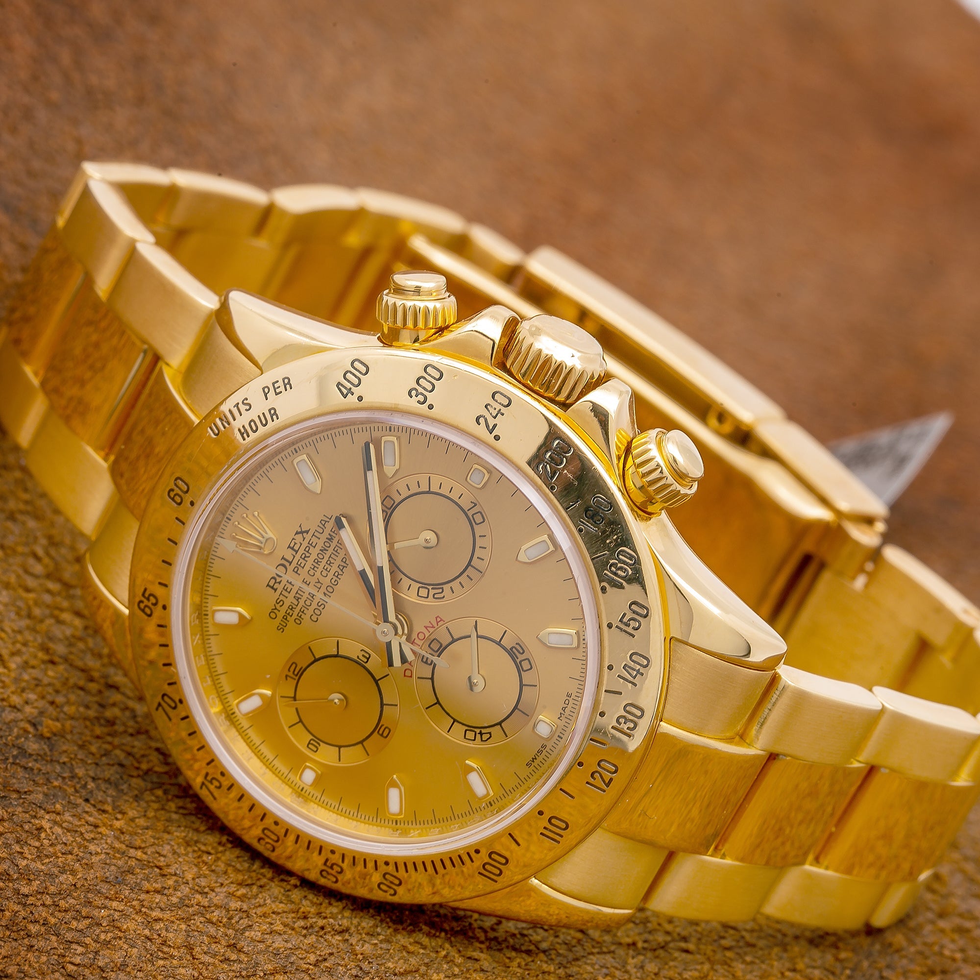 Rolex Daytona 116508 40MM Champagne Dial With Yellow Gold Bracelet-Rolex-JD Watches NY