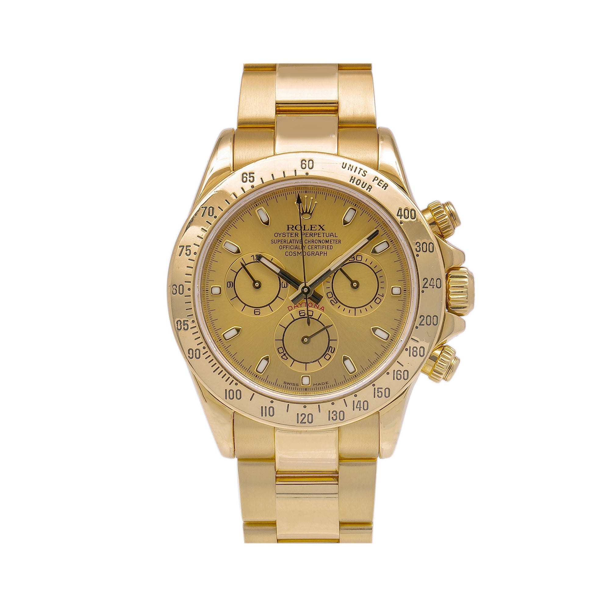 Rolex Daytona 116508 40MM Champagne Dial With Yellow Gold Bracelet-Rolex-JD Watches NY