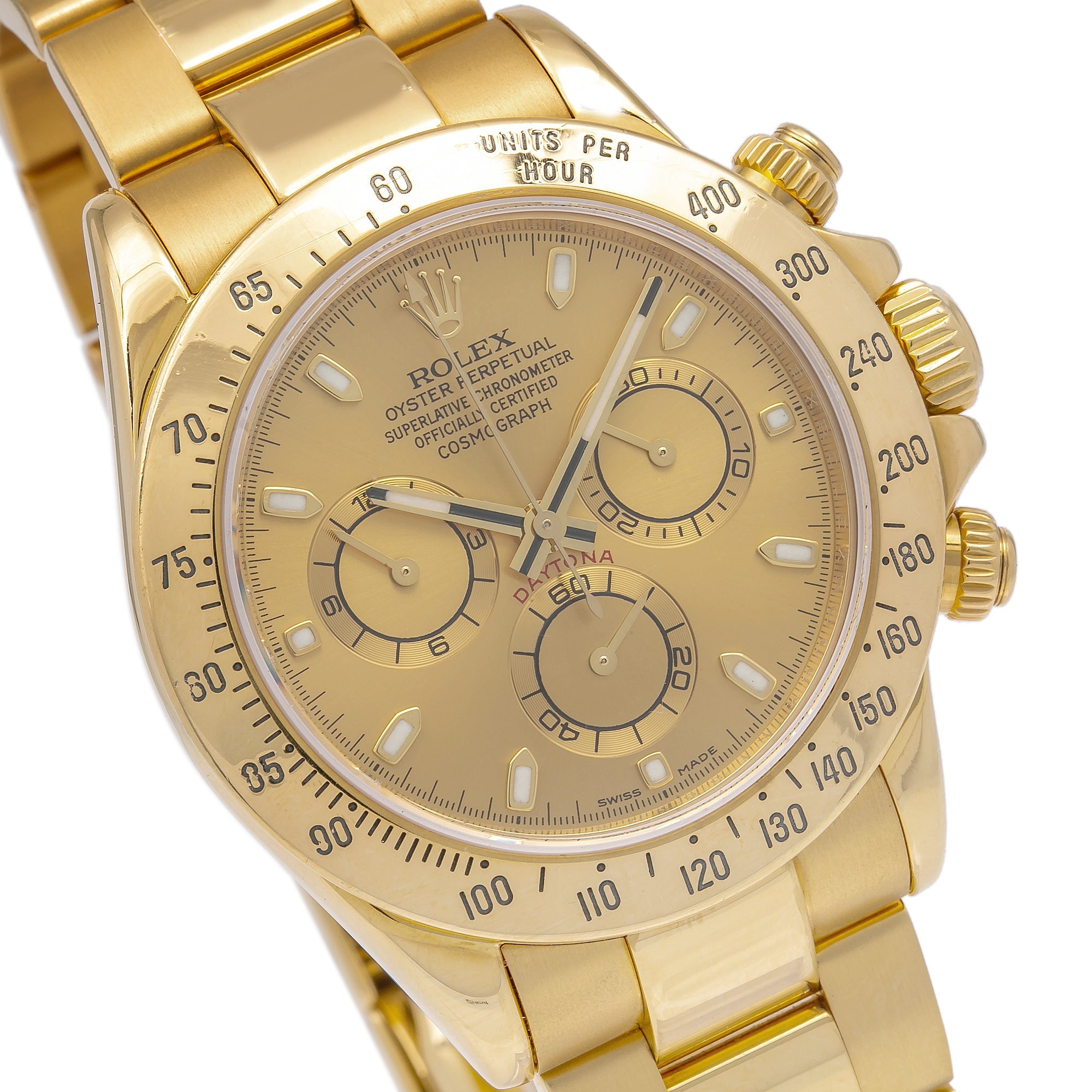 Rolex Daytona 116508 40MM Champagne Dial With Yellow Gold Bracelet-Rolex-JD Watches NY