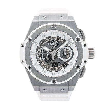 Hublot King Power  701.NE.0127 48MM Transparent Dial With Rubber Bracelet