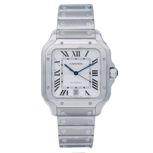 Cartier Santos WSSA0030 40MM White Dial With Stainless Steel Bracelet