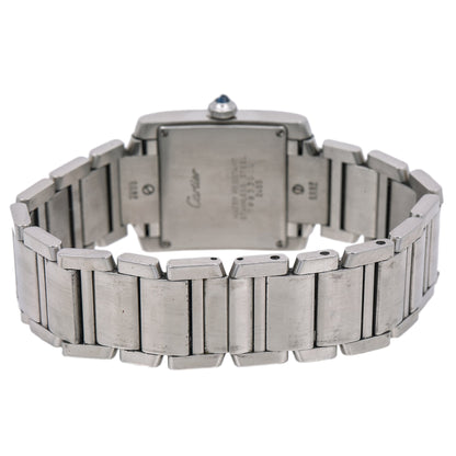 Cartier Tank Française W51011Q3 25 x 31 mm White Dial With Stainless Steel Bracelet