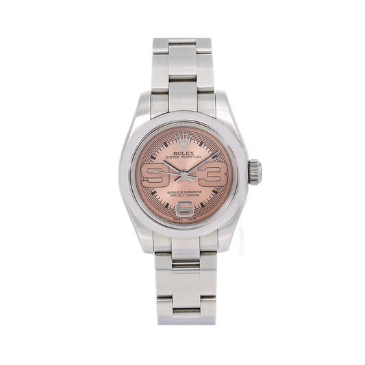 Rolex Oyster Perpetual 176200 26MM Pink Dial With Stainless Steel Bracelet