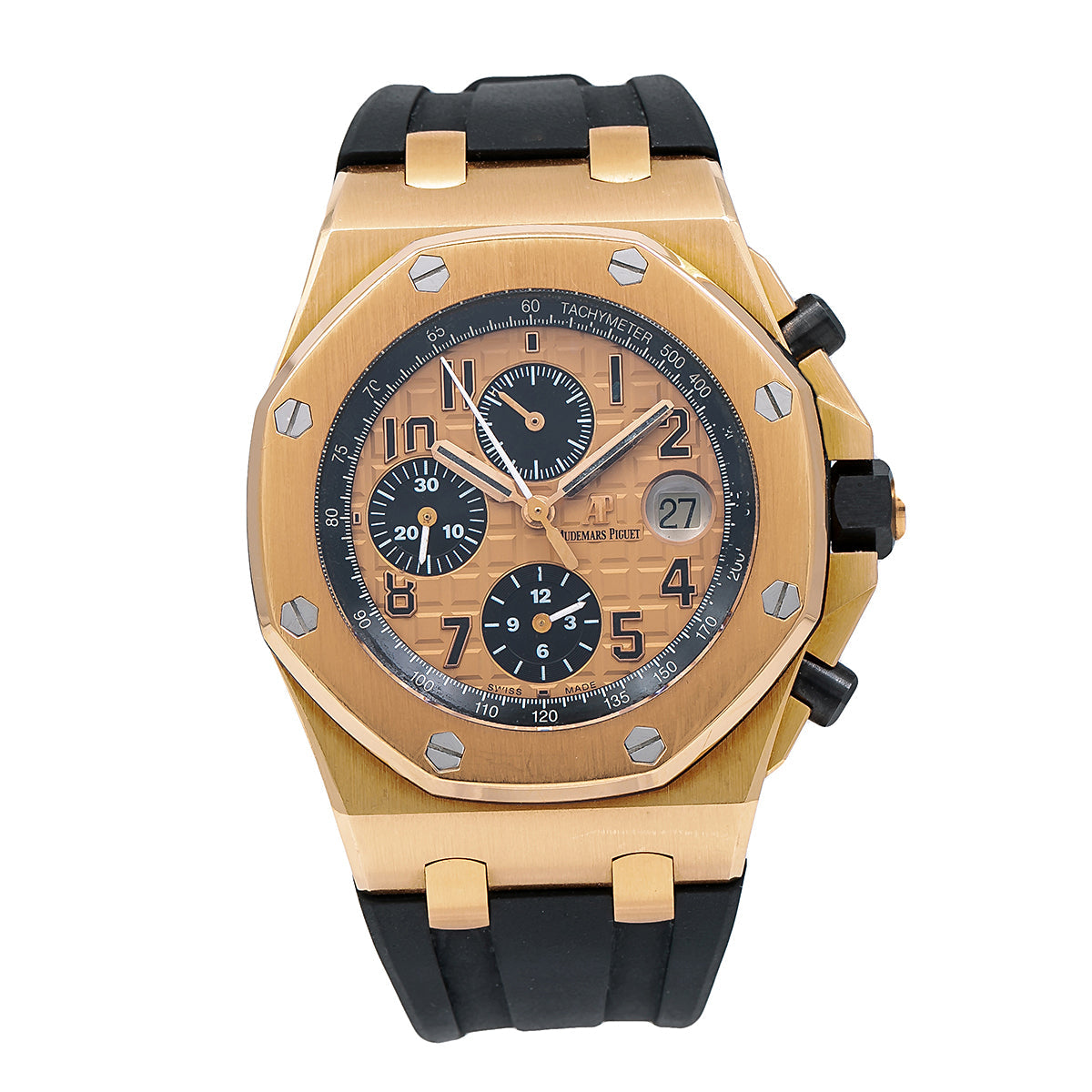 Audemars Piguet Royal Oak Offshore Chronograph 26470OR 44MM Champagne Dial With Rubber Bracelet