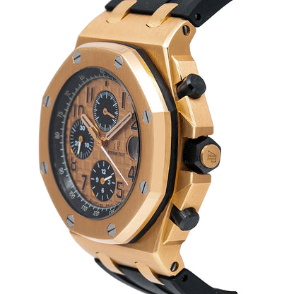 Audemars Piguet Royal Oak Offshore Chronograph 26470OR 44MM Champagne Dial With Rubber Bracelet