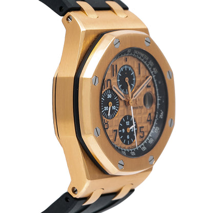 Audemars Piguet Royal Oak Offshore Chronograph 26470OR 44MM Champagne Dial With Rubber Bracelet