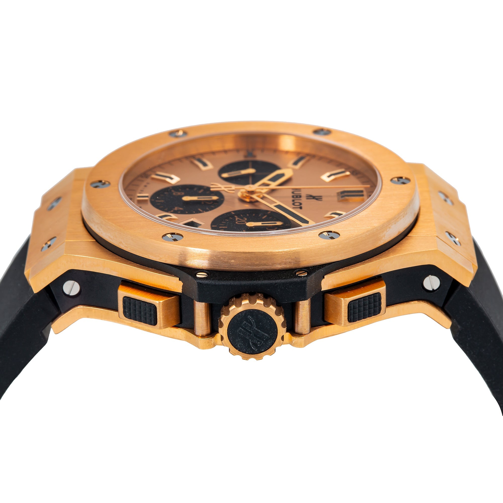 Hublot Bigbang Chronograph 301PX4110 44MM Rose Gold Dial With Rubber Bracelet