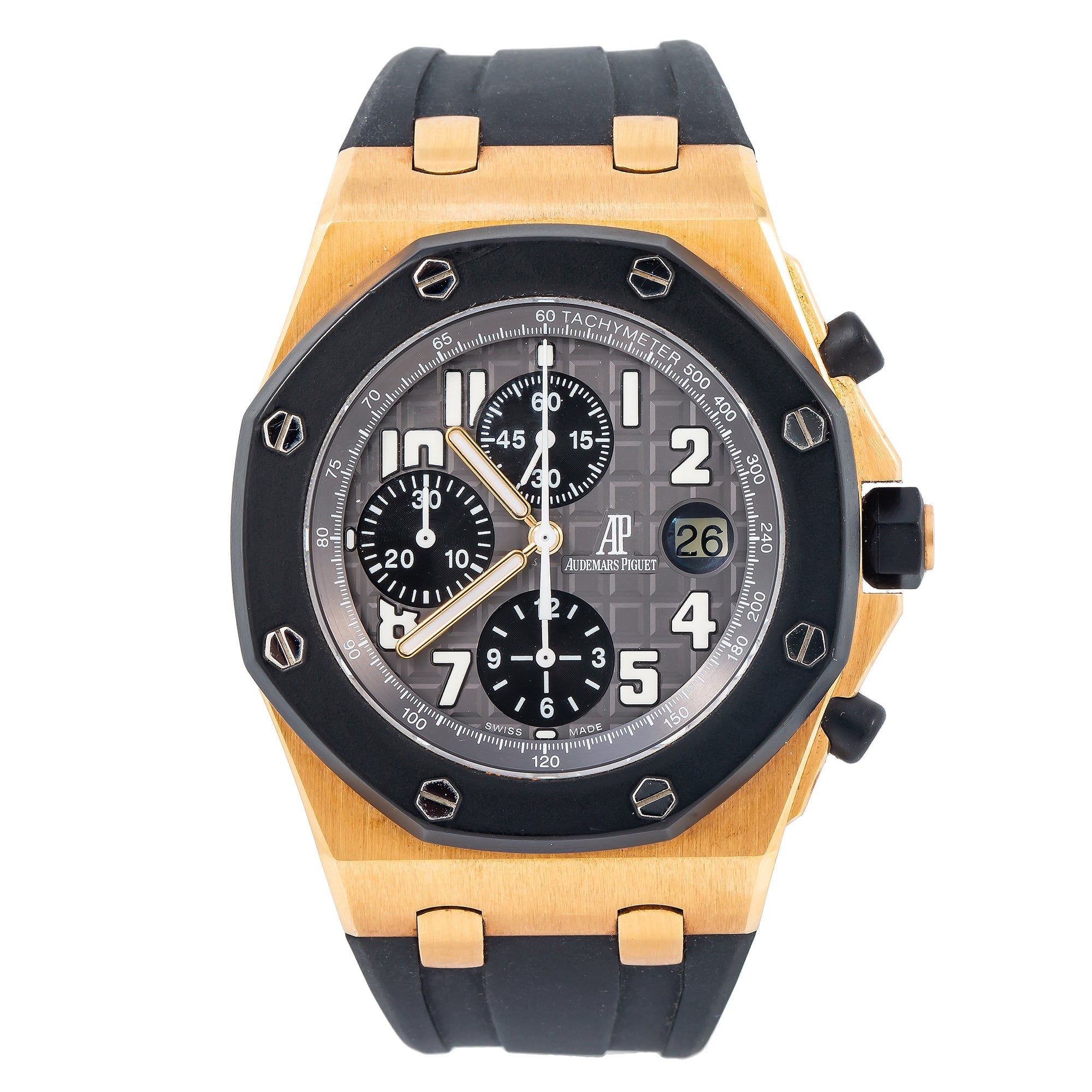 Audemars Piguet Royal Oak Offshore 26401RO 42MM Grey Dial With Rubber Bracelet