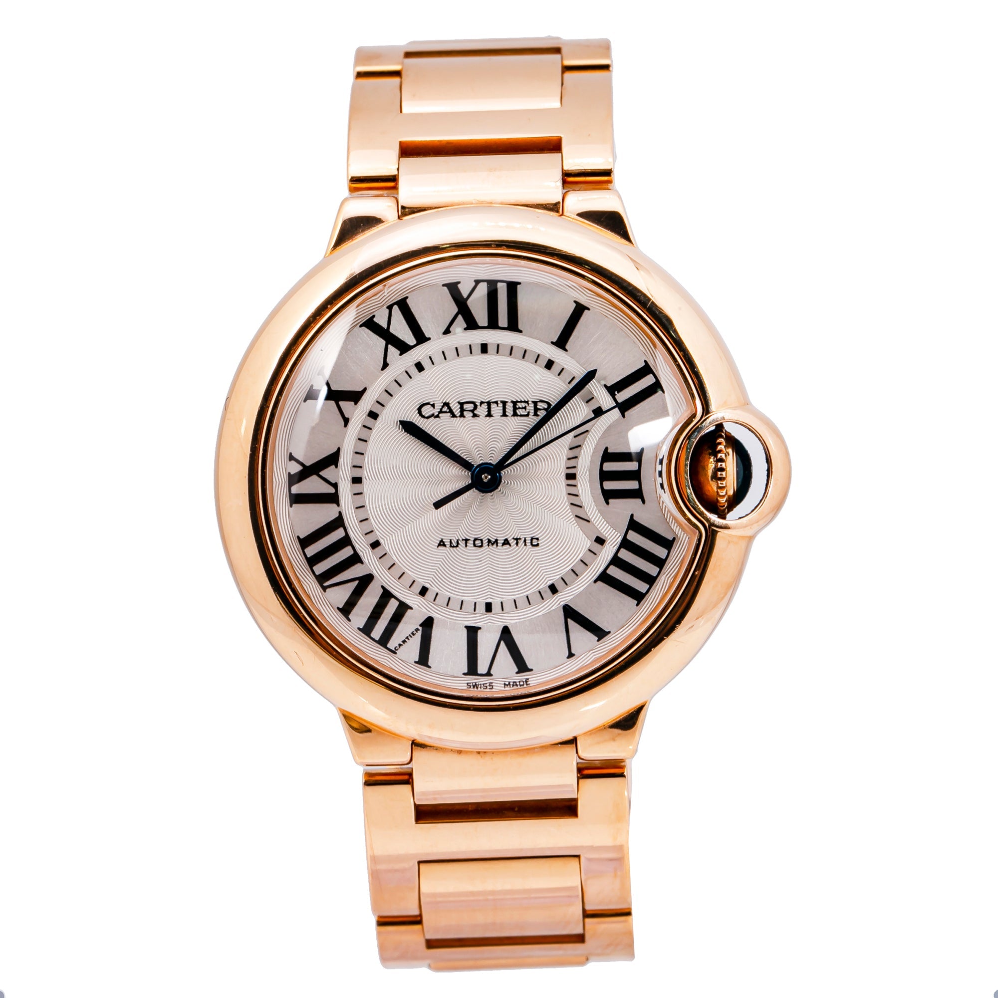 Cartier Ballon Bleu W69004Z2 36MM White Dial With Rose Gold Bracelet