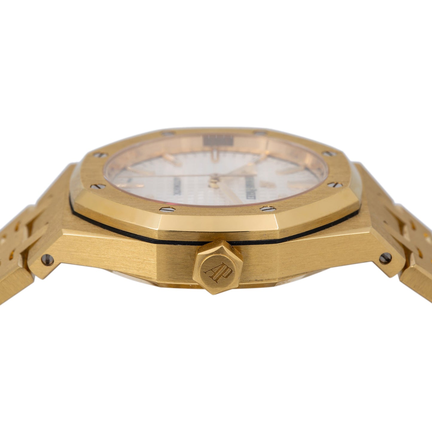 Audemars Piguet Royal Oak Selfwinding 15450BA 37MM White Dial With Yellow Gold Bracelet