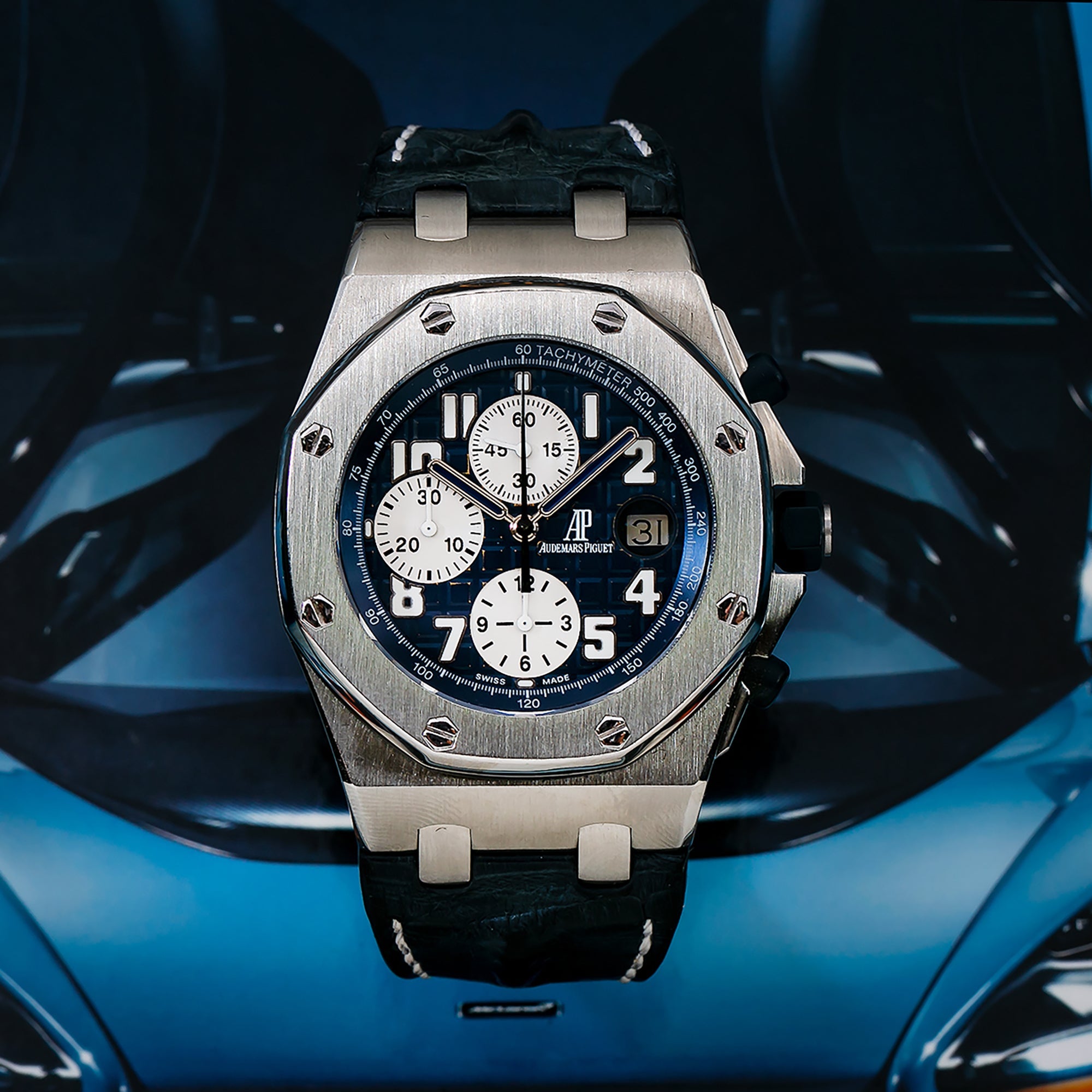 Audemars Piguet Royal Oak Offshore Chronograph 26170ST 42MM Black Dial With Rubber Bracelet