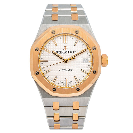 Audemars Piguet Royal Oak Selfwinding 15450SR 37MM White Dial With Two Tone Bracelet