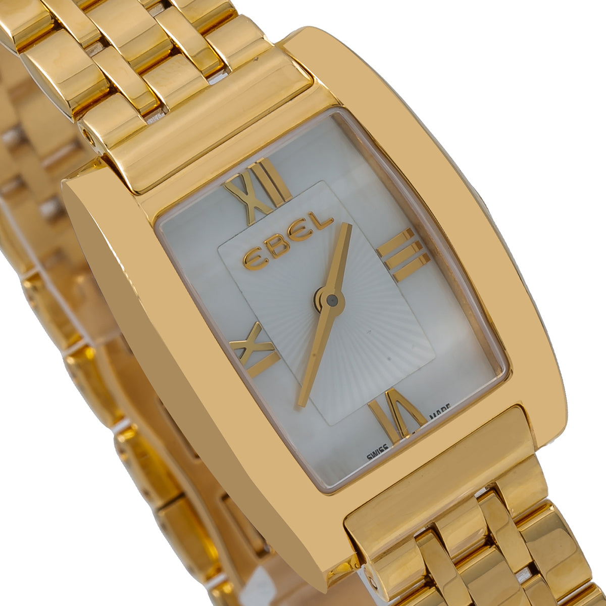 Ebel Tarawa E8656J11 23MM White Dial With Yellow Gold Bracelet