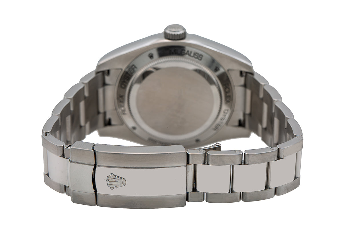 Rolex Milgauss 116400 40MM White Dial With Stainless Steel Oyster Bracelet-Rolex-JD Watches NY