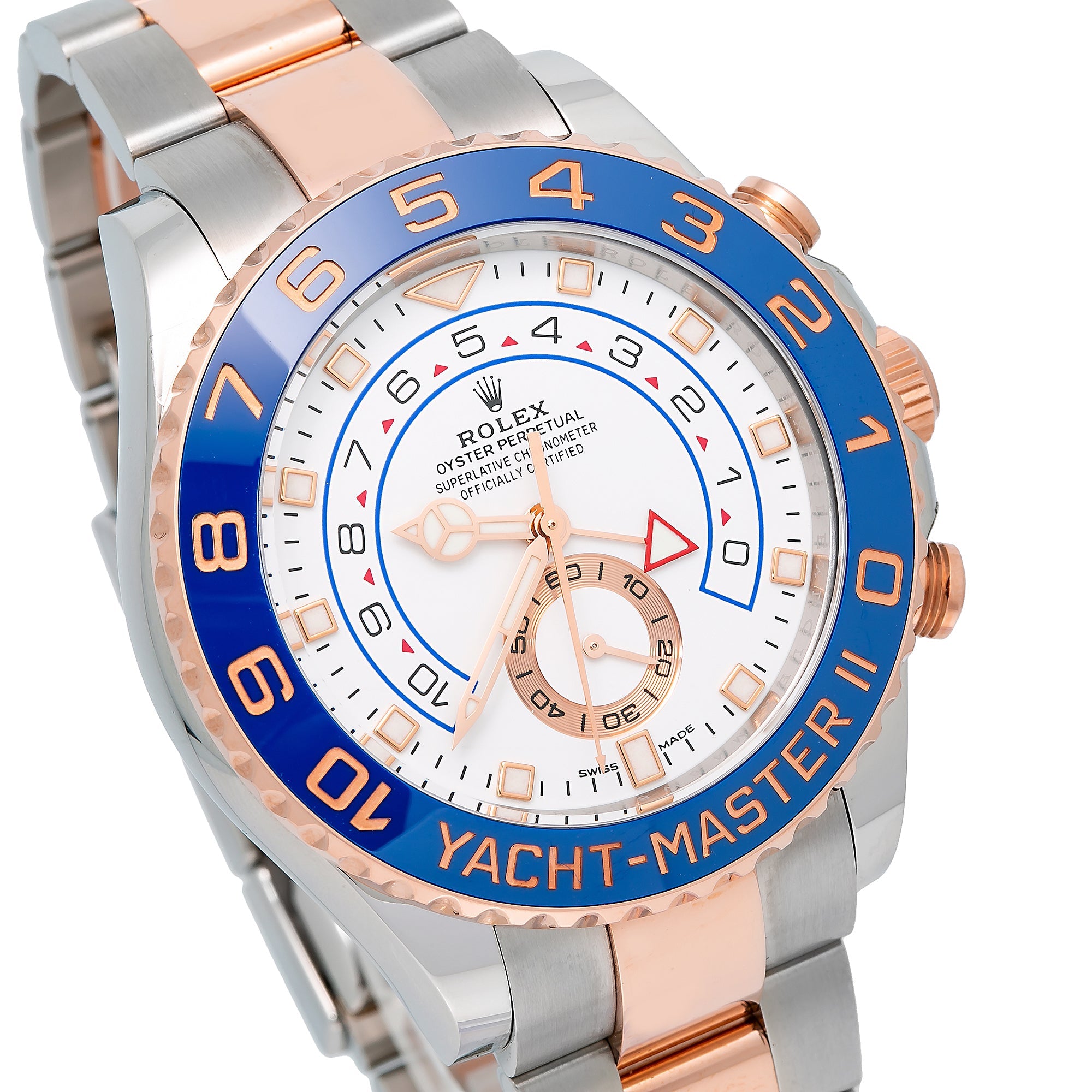 Rolex Yacht-Master II 116681 44MM White Dial With Two Tone Oyster Bracelet