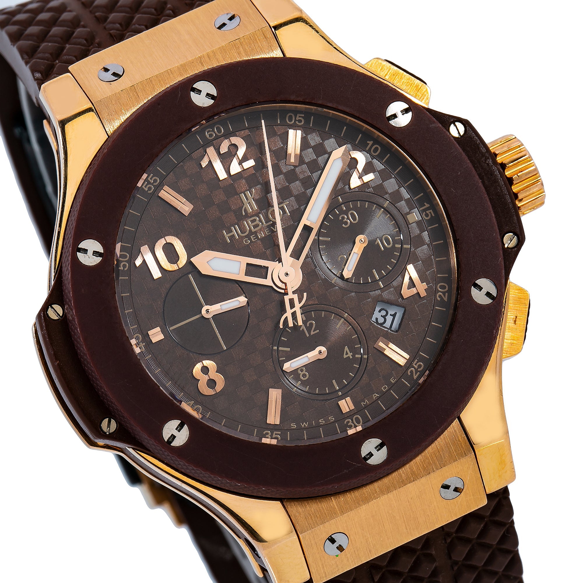 Hublot Big Bang 341.PC.1007.RX 41MM Brown Dial With Rubber Bracelet