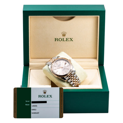 Two Tone Rolex DateJust 126331 41mm Sundust Dial