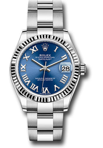 Rolex Datejust 278274 31MM Blue Roman Dial With Oyster Bracelet