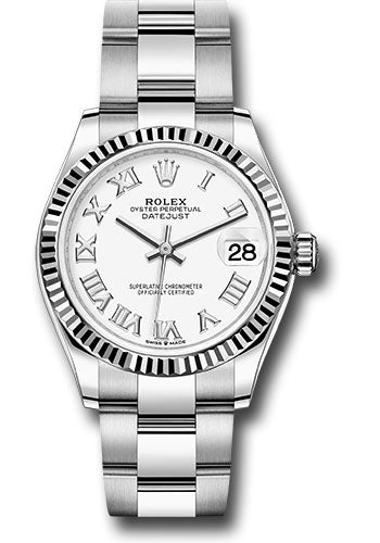 Rolex Datejust 278274 31MM White Roman Dial With Oyster Bracelet