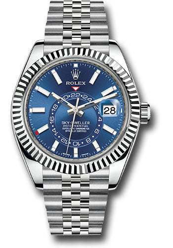 Rolex Sky-Dweller 326934 42MM Blue Index Dial With Jubilee Bracelet