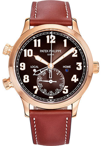 Patek Philippe Complications Calatrava Pilot Travel Time 5524R 42MM Brown Dial