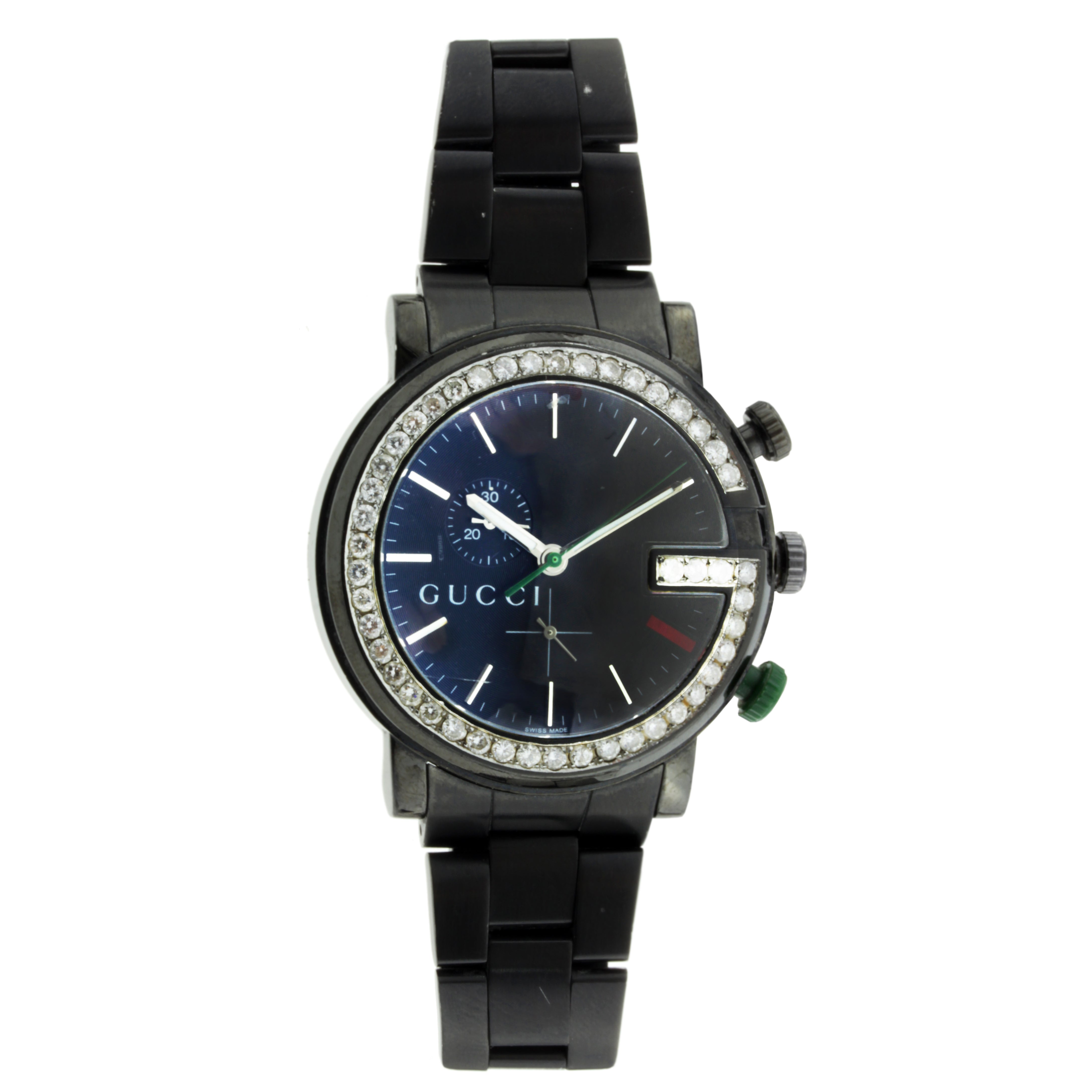 Gucci GChrono with PVD Coating and Diamonds 44MM JD Watches NY