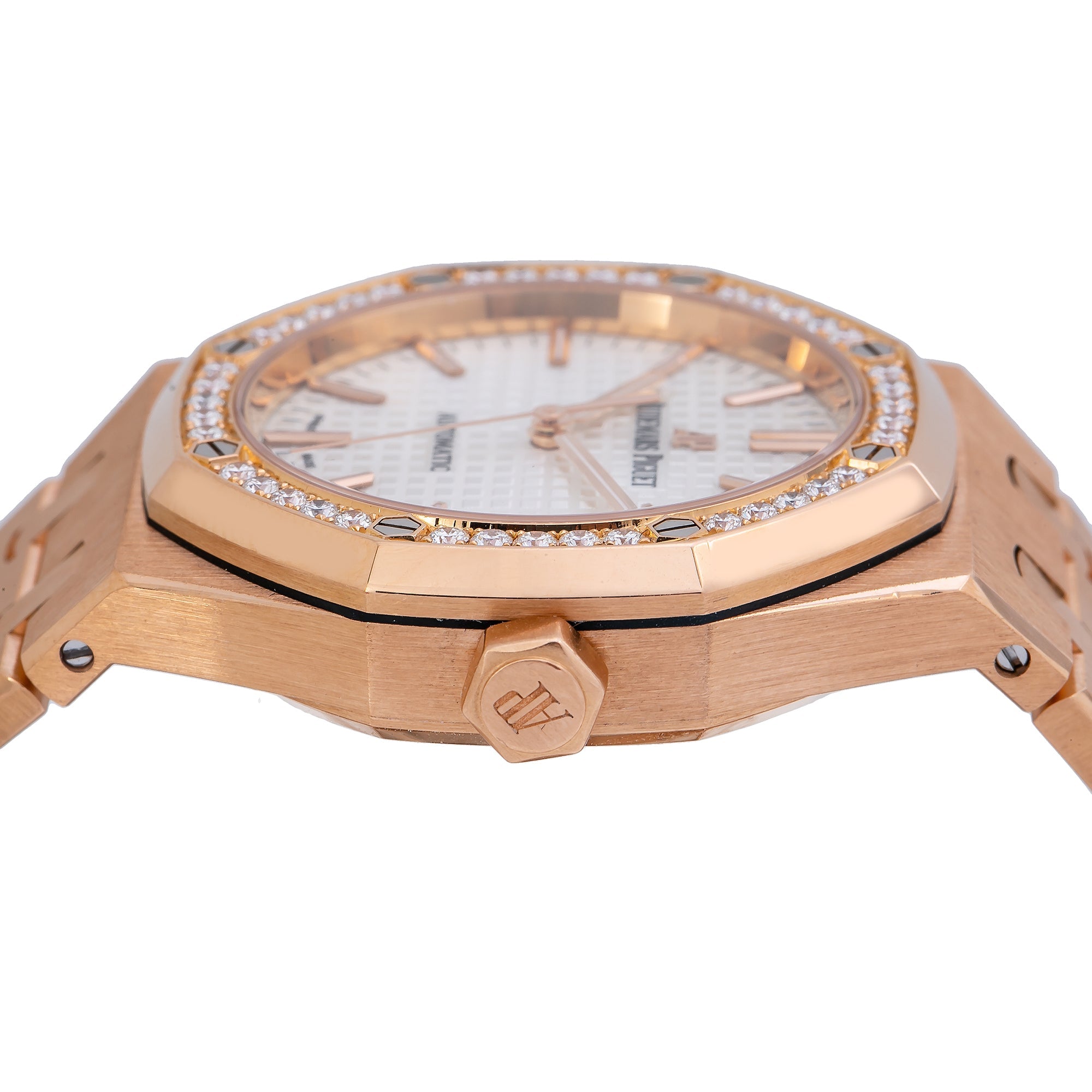 Audemars Piguet Royal Oak 37mm White Dial With Rose Gold Bracelet-Audemars Piguet-JD Watches NY