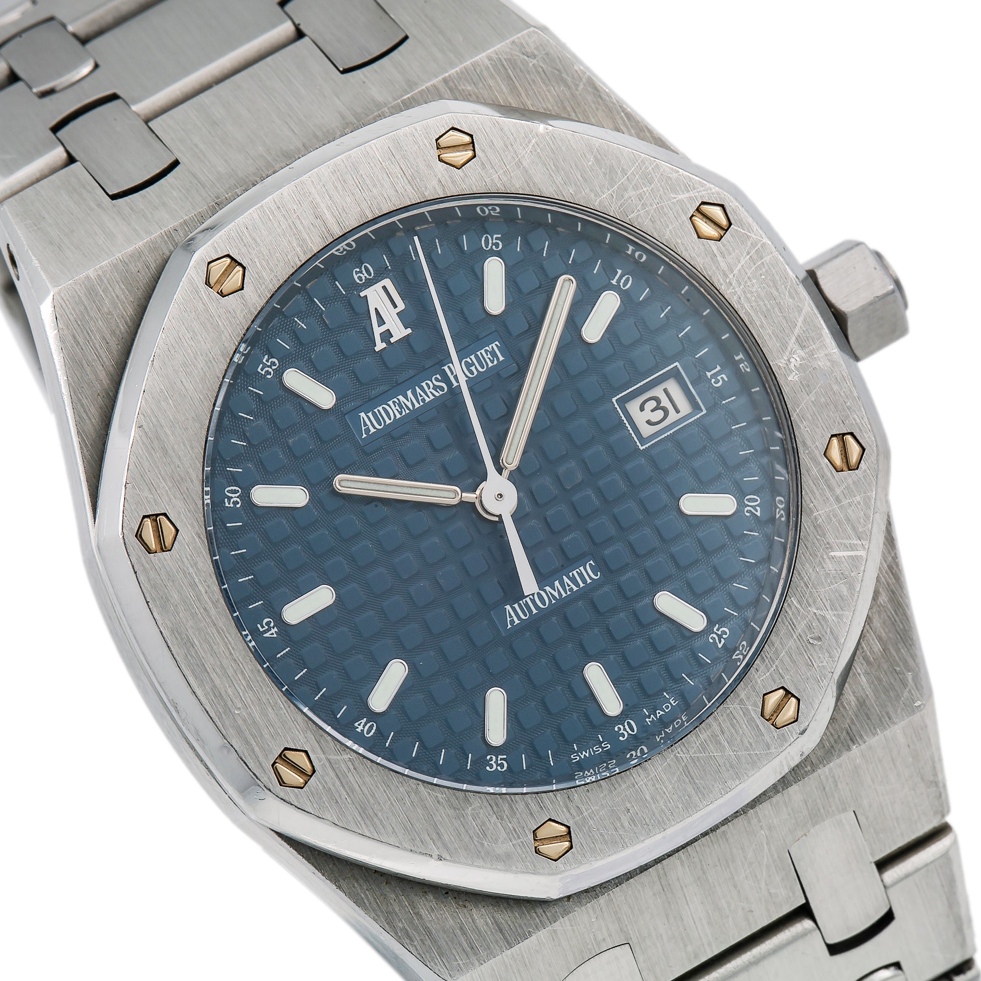 Audemars Piguet Royal Oak Lady 67650ST 33MM Blue Dial With Stainless Steel Bracelet-Audemars Piguet-JD Watches NY