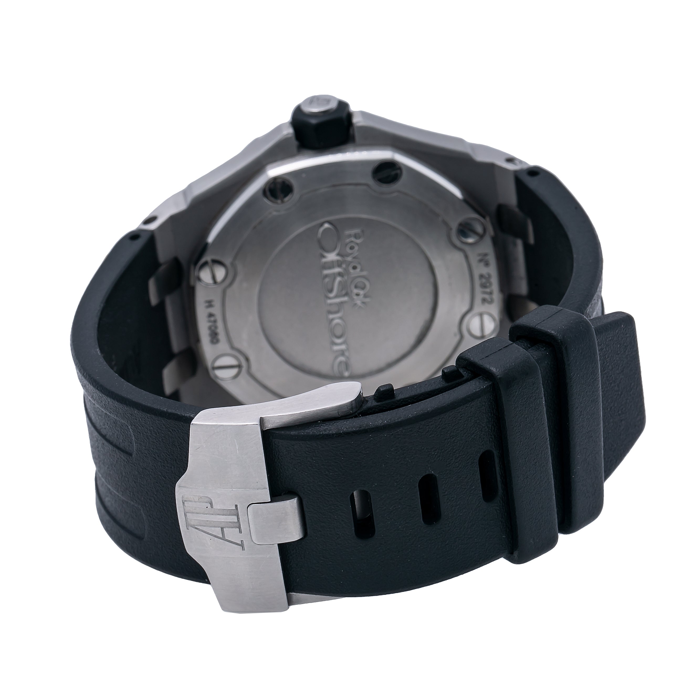 Audemars Piguet Royal Oak Offshore Chronograph 15703ST 42MM Black Dial With Rubber Bracelet-Audemars Piguet-JD Watches NY