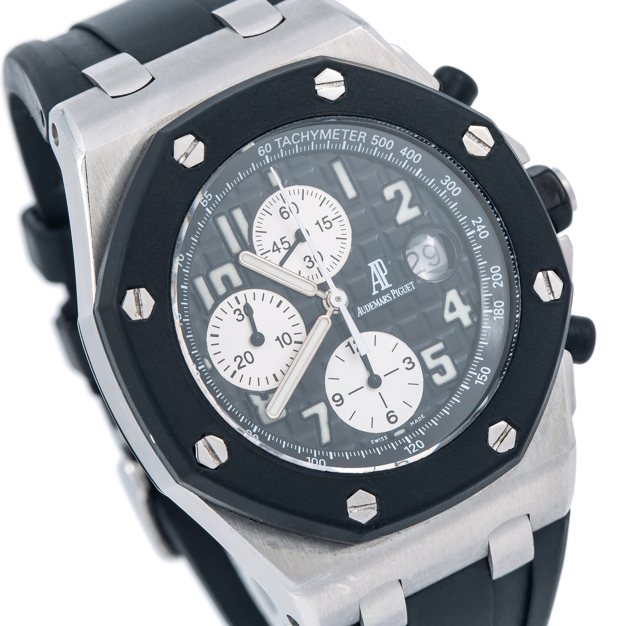 Audemars Piguet Royal Oak Offshore Chronograph 25940SK 42MM Black Dial With Rubber Bracelet-Audemars Piguet-JD Watches NY