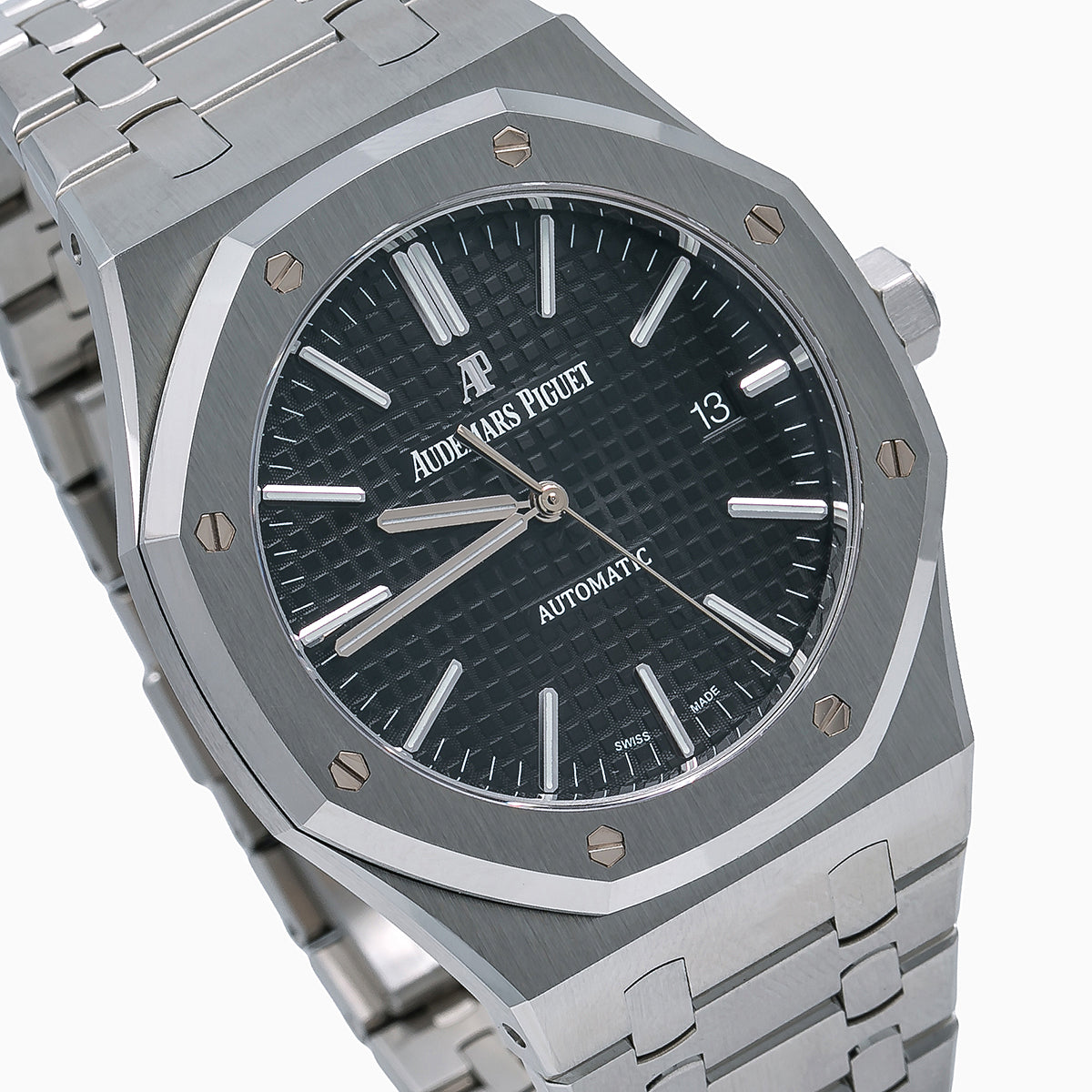 Audemars Piguet Royal Oak Self Winding 15400ST 41MM Black Dial With Stainless Steel Bracelet-Audemars Piguet-JD Watches NY