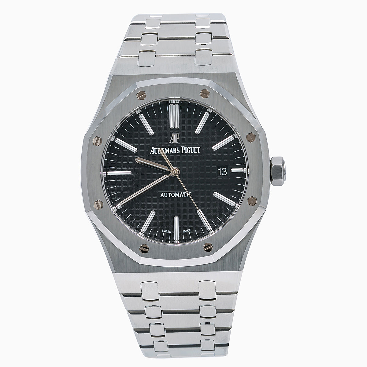 Audemars Piguet Royal Oak Self Winding 15400ST 41MM Black Dial With Stainless Steel Bracelet-Audemars Piguet-JD Watches NY