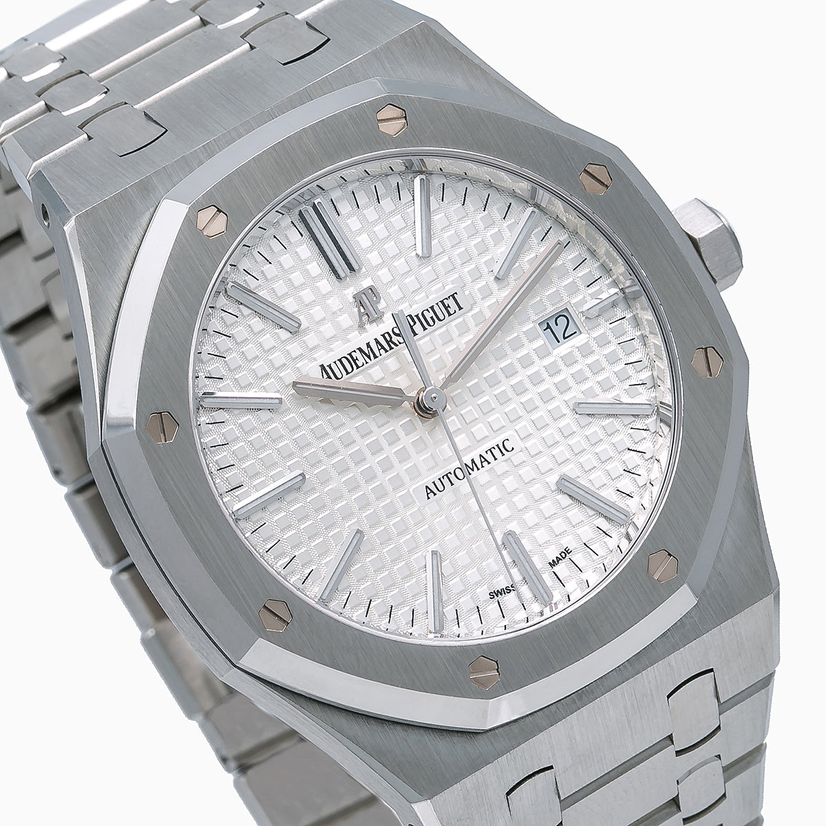 Audemars Piguet Royal Oak Self Winding 15400ST 41MM Silver Dial With Stainless Steel Bracelet-Audemars Piguet-JD Watches NY