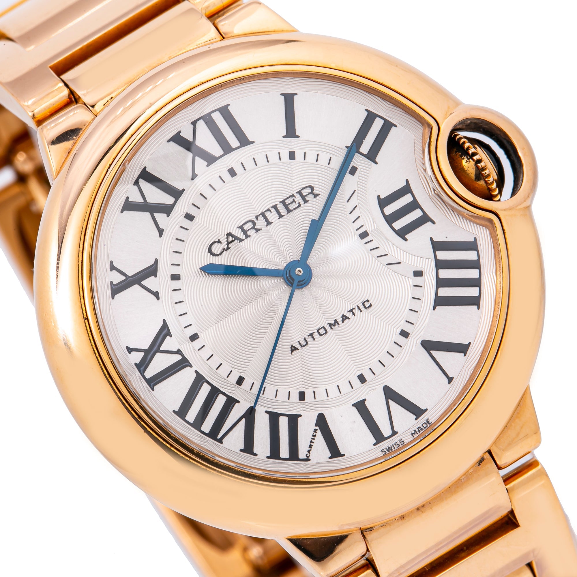 Cartier Ballon Bleu W69004Z2 36MM White Dial With Rose Gold Bracelet-Cartier-JD Watches NY