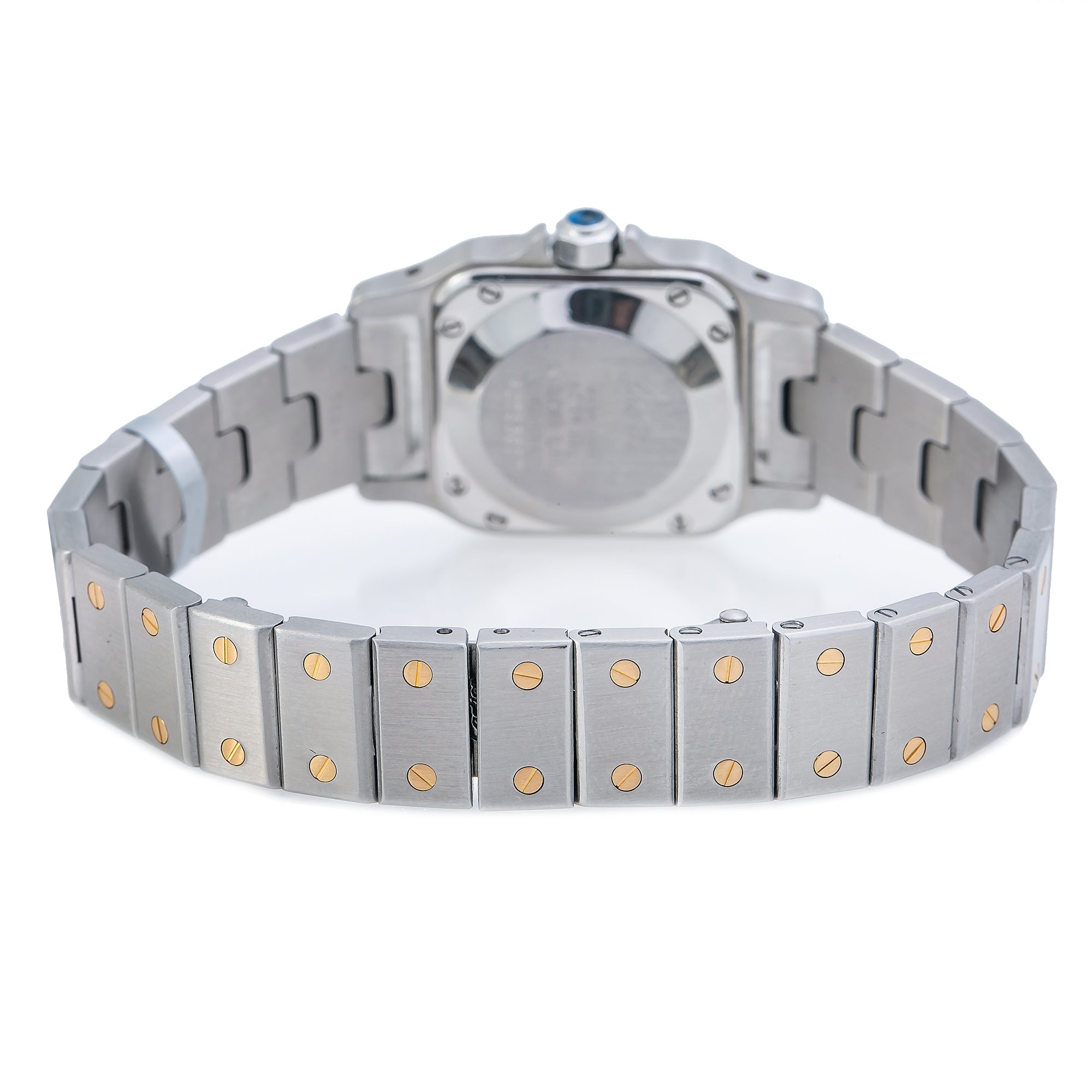 Cartier Santos Galbée W20057C4 24MM White Dial With Two Tone Bracelet-Cartier-JD Watches NY