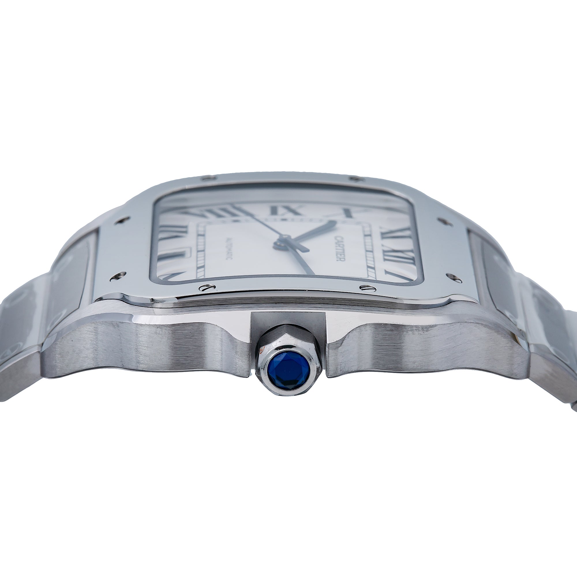 Cartier Santos WSSA0030 40mm White Dial With Stainless Steel Bracelet-Cartier-JD Watches NY