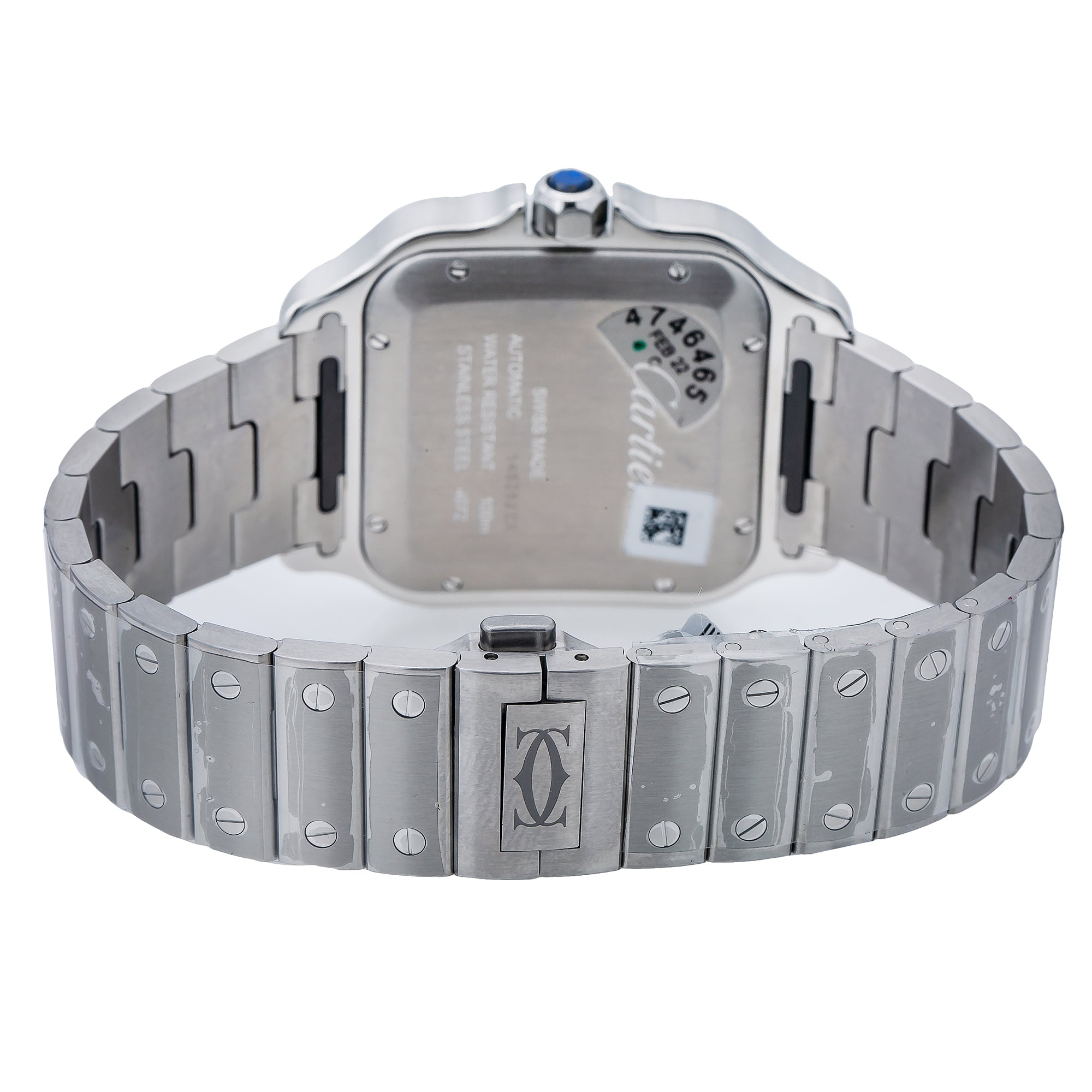 Cartier Santos WSSA0030 40mm White Dial With Stainless Steel Bracelet-Cartier-JD Watches NY